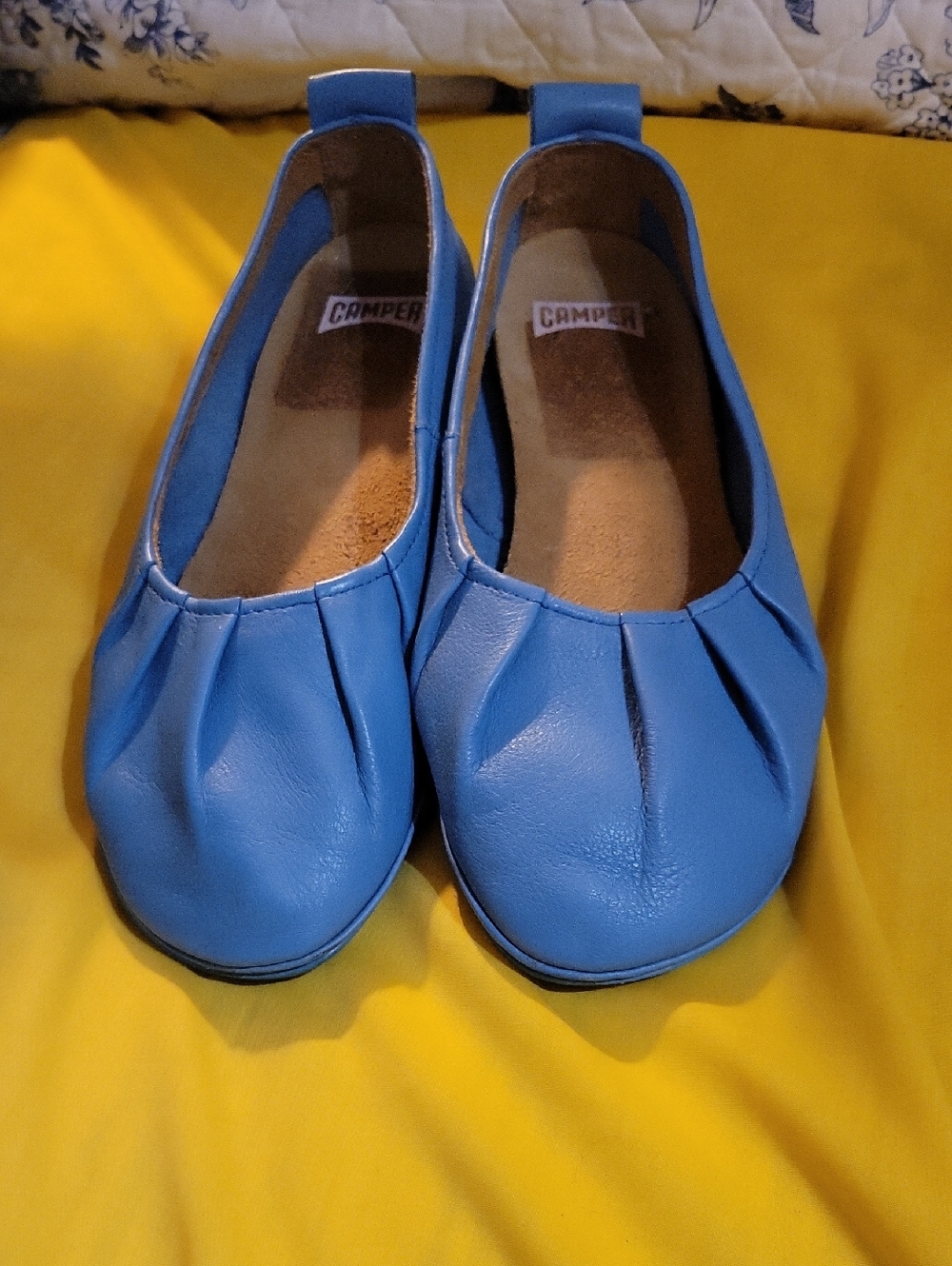 Camper *girl Right Style leather ballerina flats Slippers Size 38 Or Us 8